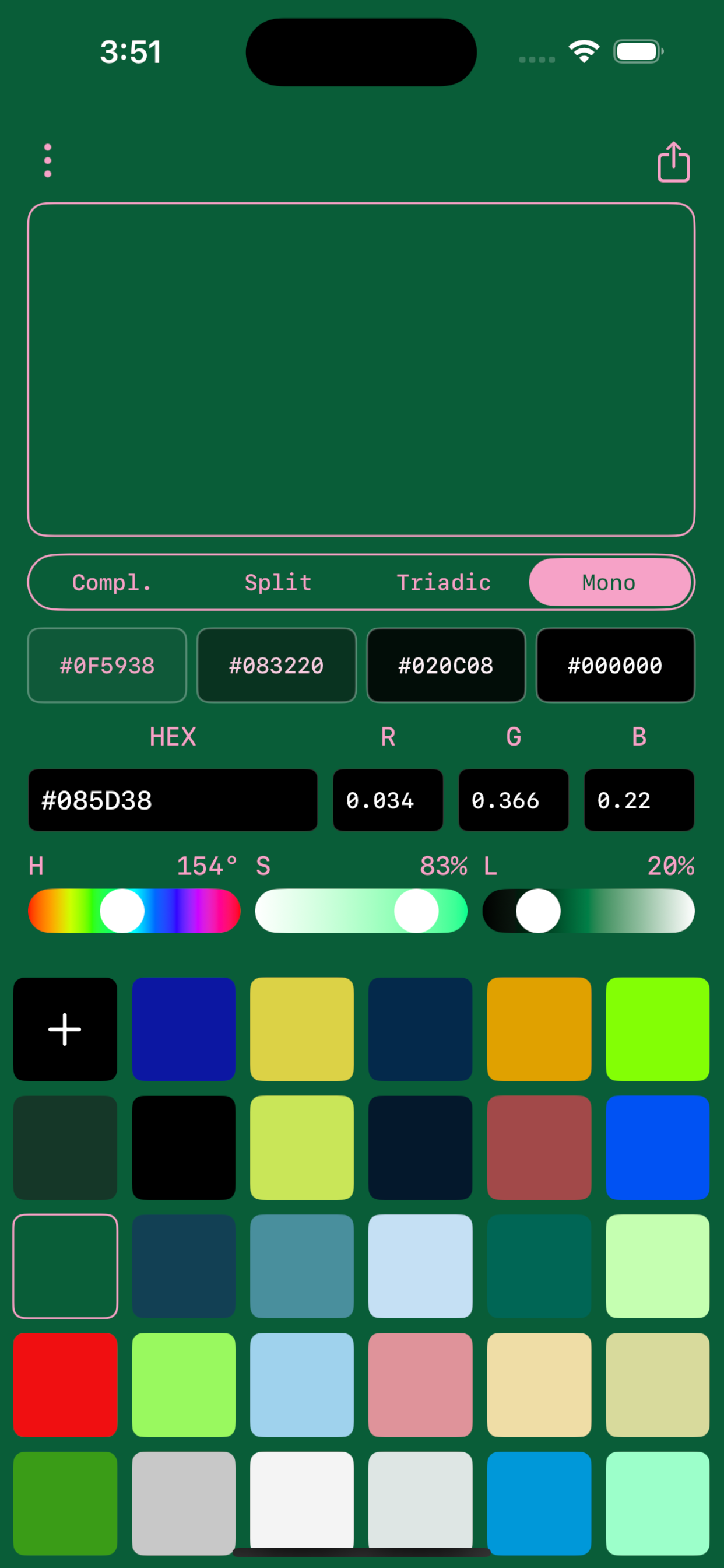 Color Picker preview